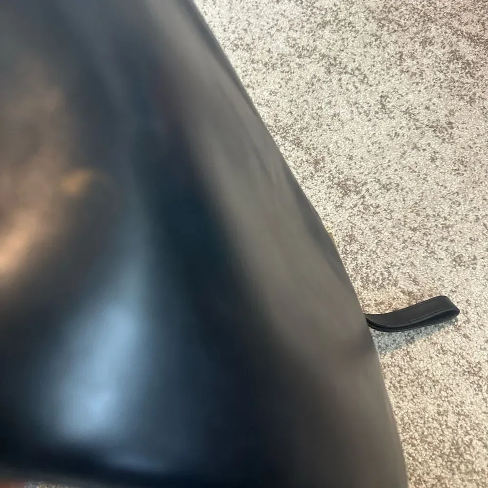 Times Arrow Black Leather Wrislet/Clutch Bag